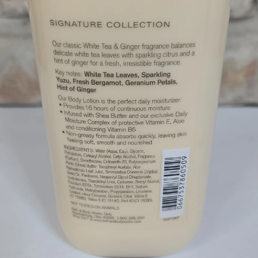 Bath & Body Works White Tea & Ginger 8 oz Body Lotion - Picture 4 of 5